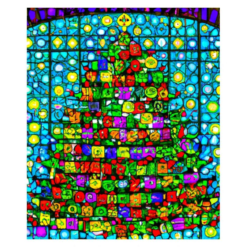 Weihnachten Weihnachtsbaum Kirchenfenster