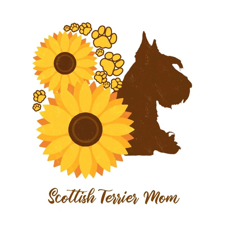 Sonnenblumenmutter - Schottischer Terrier