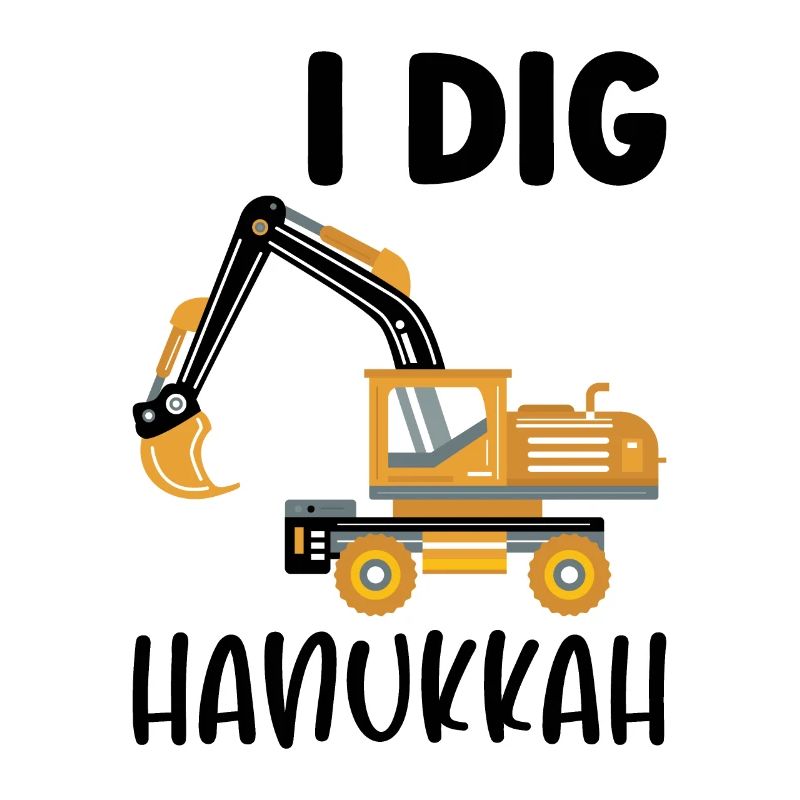 Baggerfahrer Bagger Hanukkah