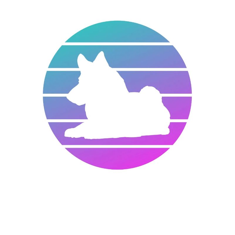 Retro Shetland-Schäferhund-Hundeliebhaber