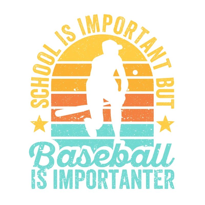 School Matters Baseball Importanter Funny