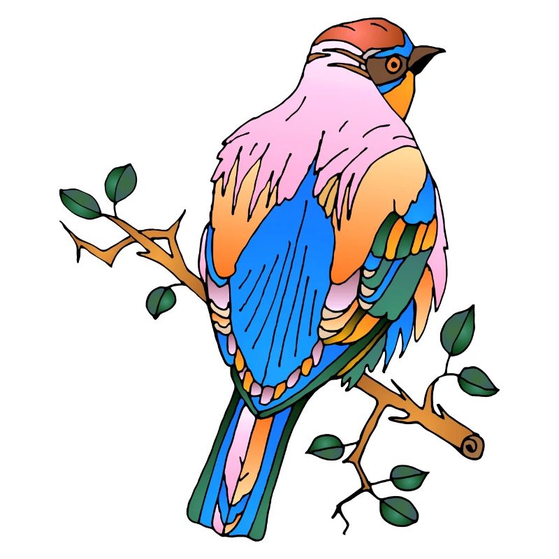 Bunter Vogel