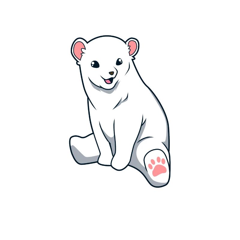 Kawaii Polarbär