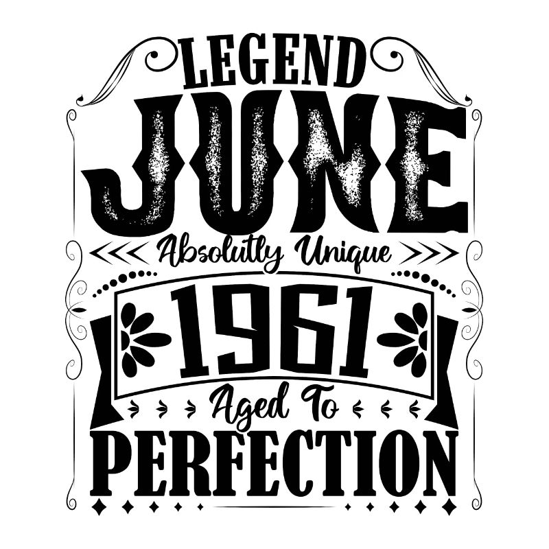 Juni 1961. Geburtstag Juni 1961 Geschenk Juni 1961