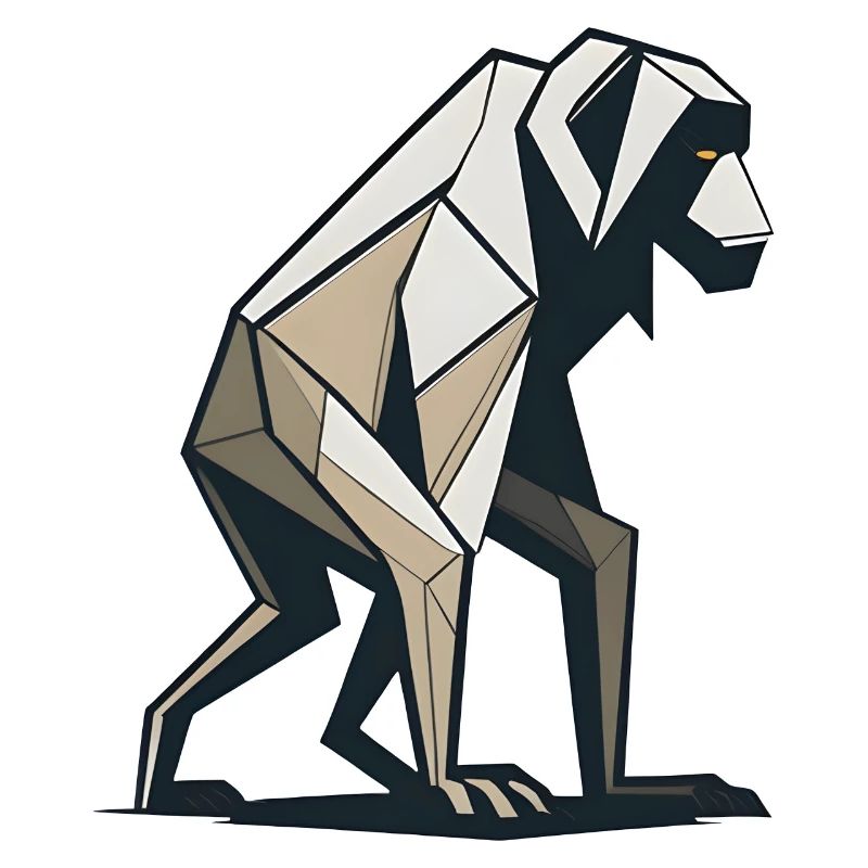 Origami Affe