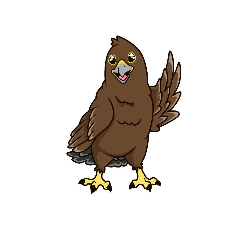 Kawaii Steinadler