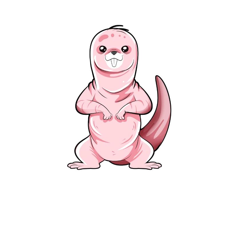 Cartoon Nacktmull