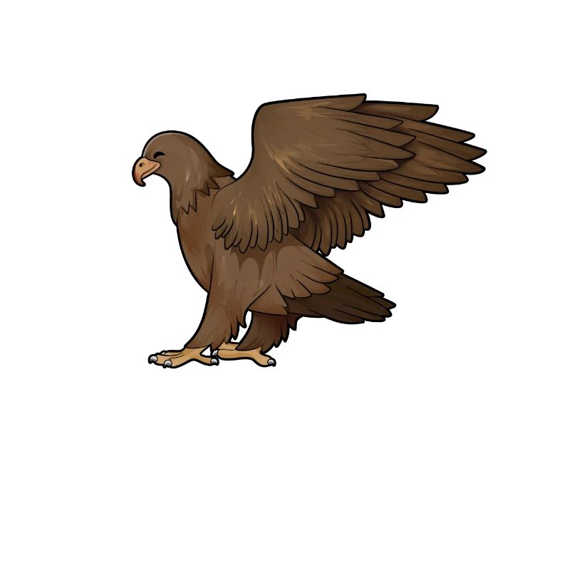 Zeichnung eines Steinadler