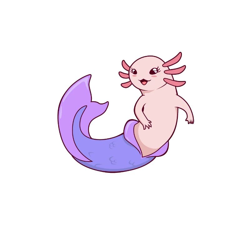 Die Axolotl Meerjungfrau