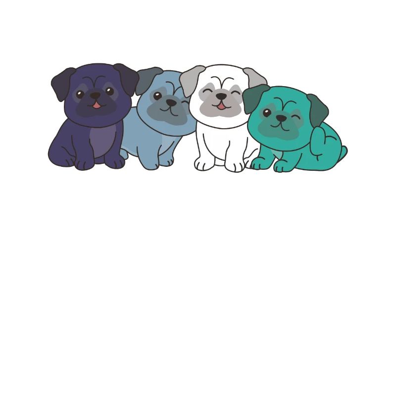 oriented aroace Flag Pride LGBTQ süßer Mops Hunde