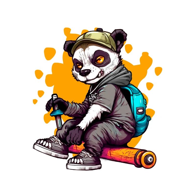 Rebellischer Pandabär