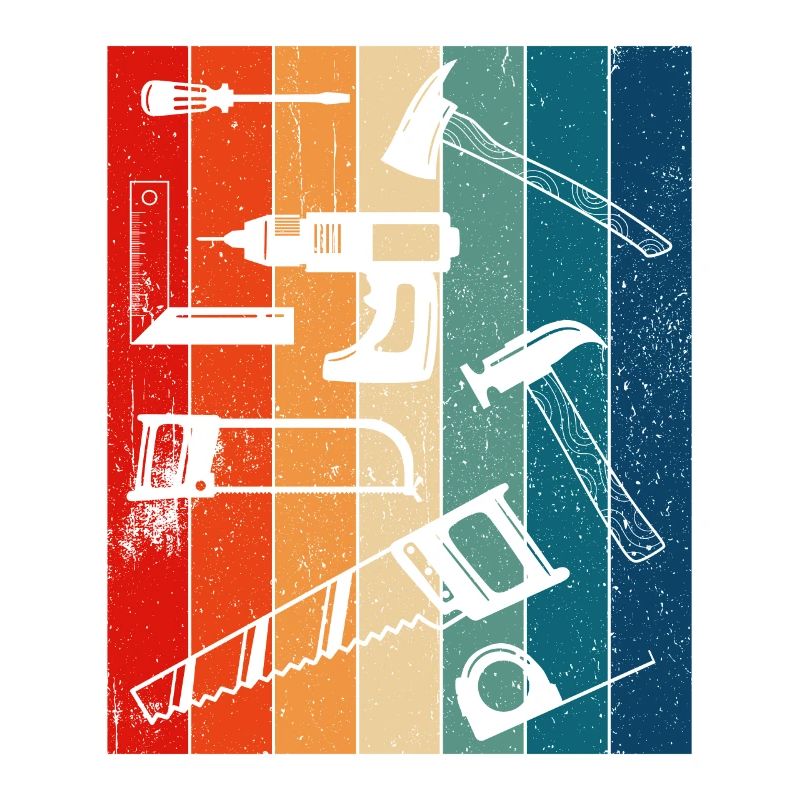 Retro Carpenter Tools