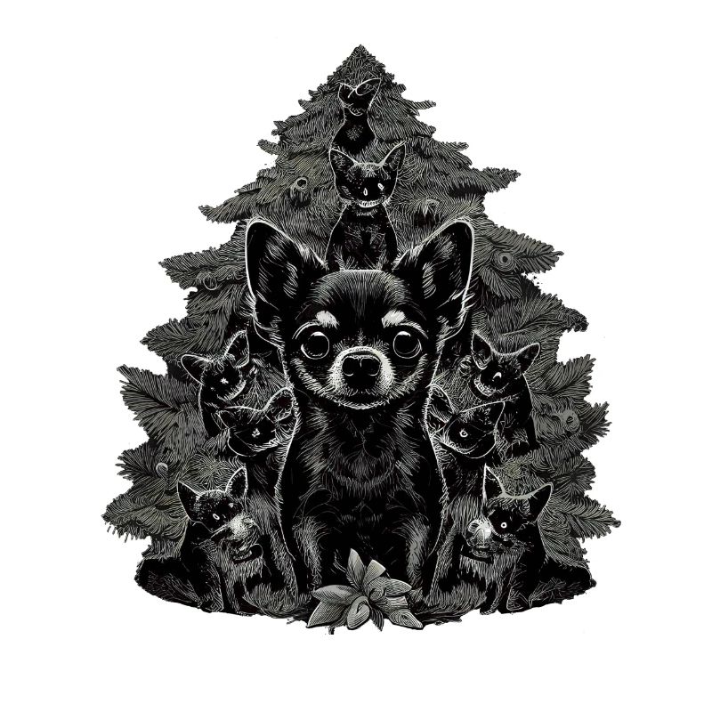 Chihuahua | Weihnachten | Weihnachtsbaum |