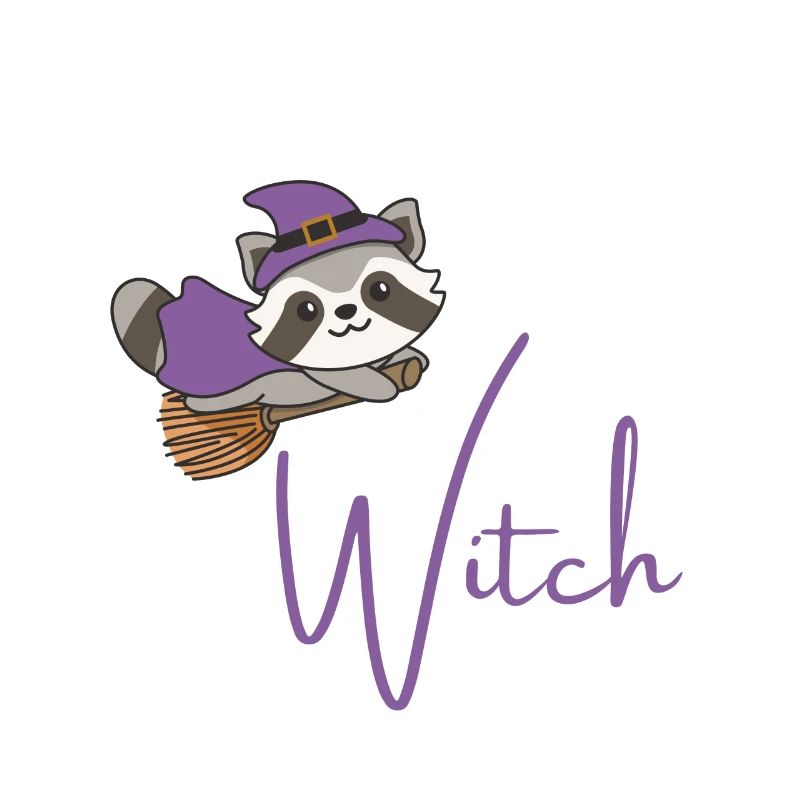 Waschbär Halloween Hexen don't be a basic witch