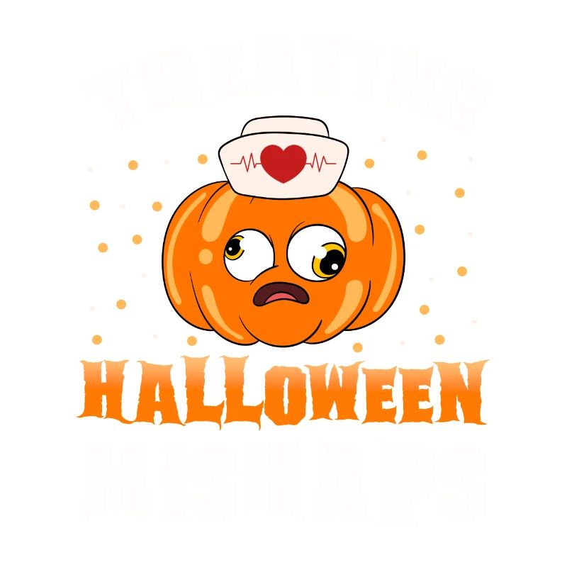 Halloween Krankenschwester Kürbis