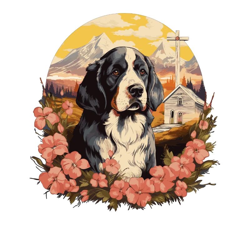 Hund Bernhardiner