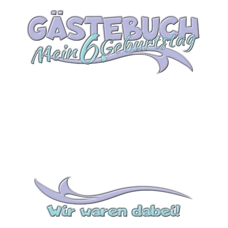 6. Geburtstag Junge & Mädchen Gästebuch