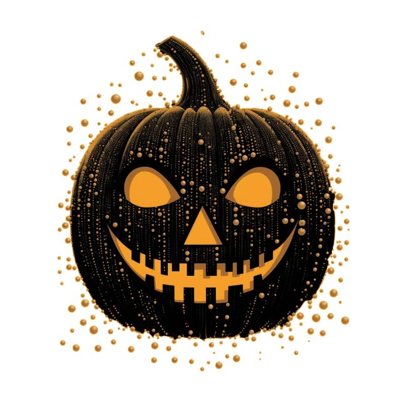 Unheimliche schwarze Jackolantern