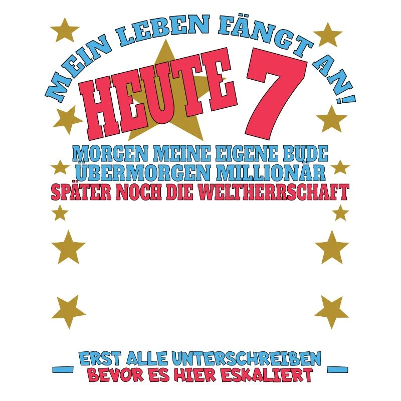 7. Geburtstag Junge & Mädchen Gästebuch
