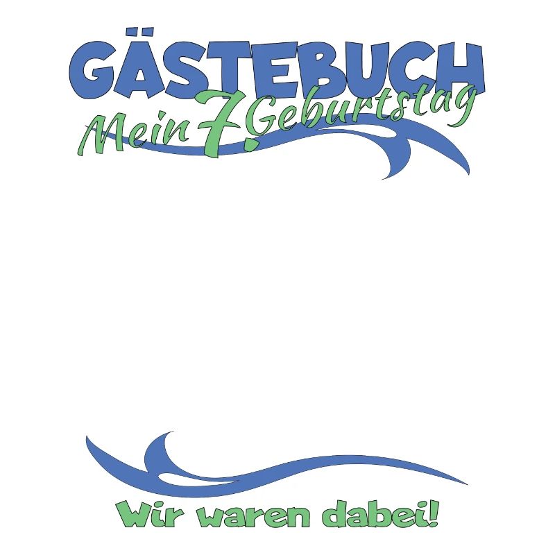 7. Geburtstag Junge & Mädchen Gästebuch
