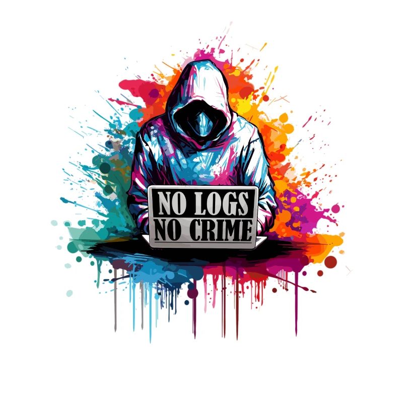 Ethical Hacker's Code: No Logs, No Crime Visual
