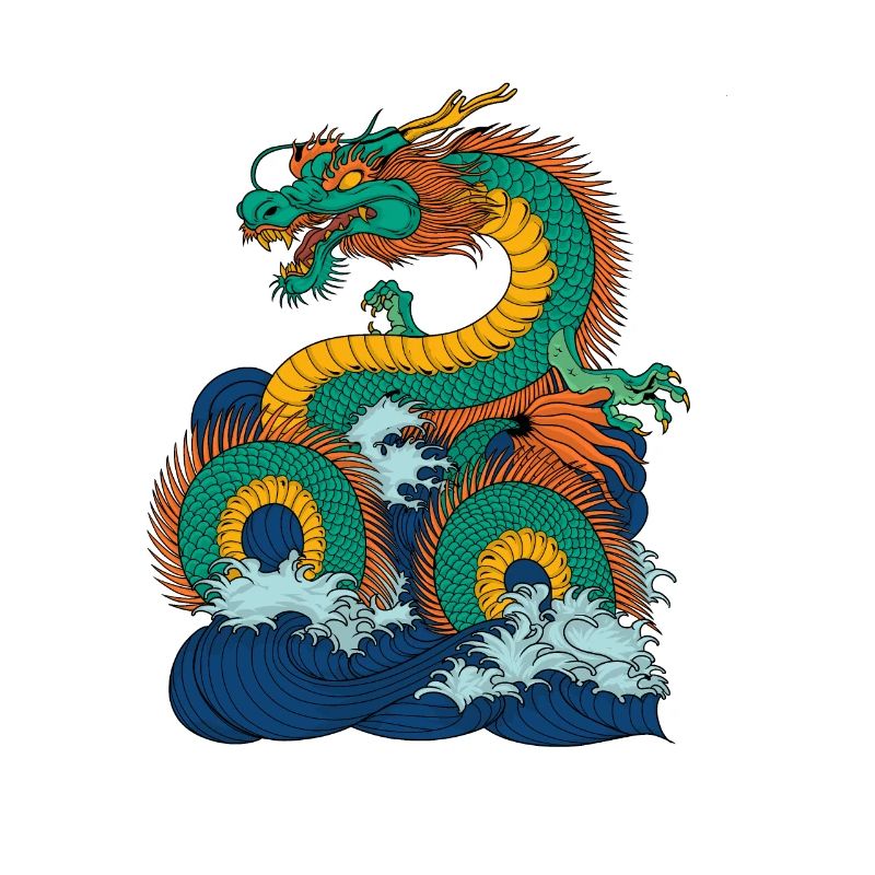 Japanischer Meeresgott Ryujin