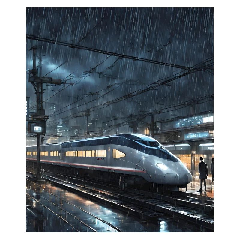 Nacht Tokio Zug