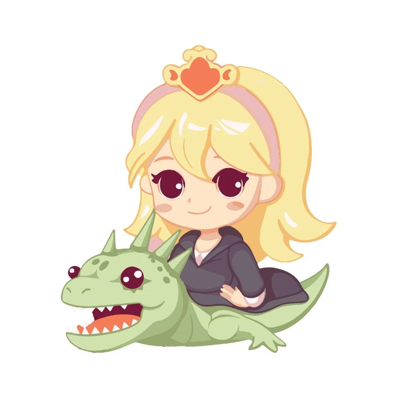 Prinzessin Drache Niedlich