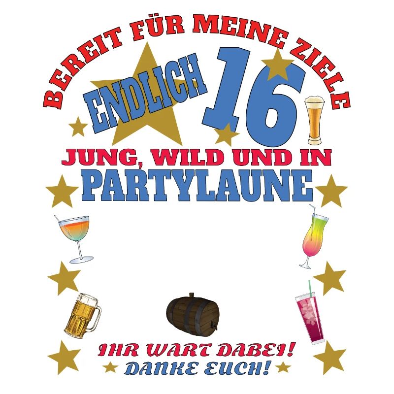 16. Geburtstag Mädchen & Junge Gästebuch