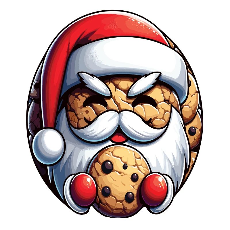 Weihnachtsmann als Keks