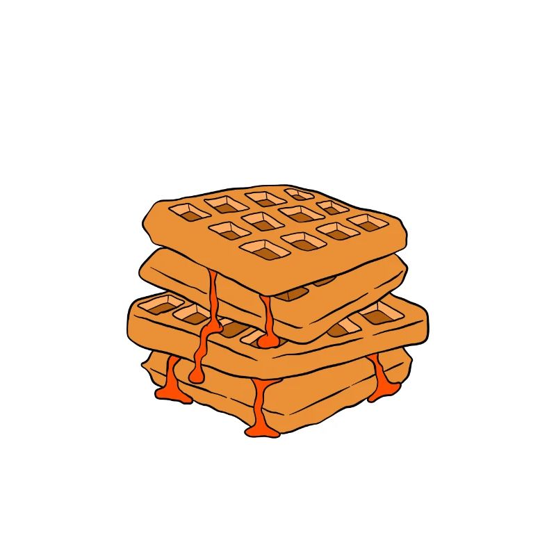 Waffel machen Waffeleisen