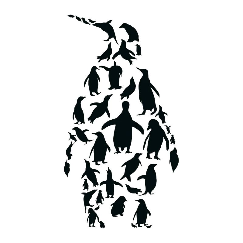 Pinguin Pinguine Silhouette