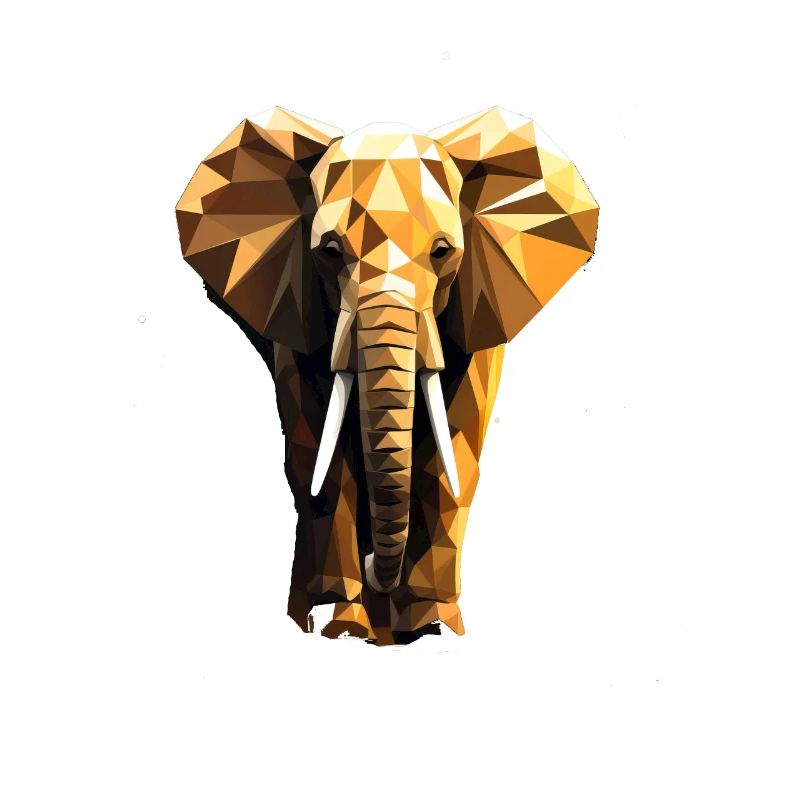 Geometric Style Elephant