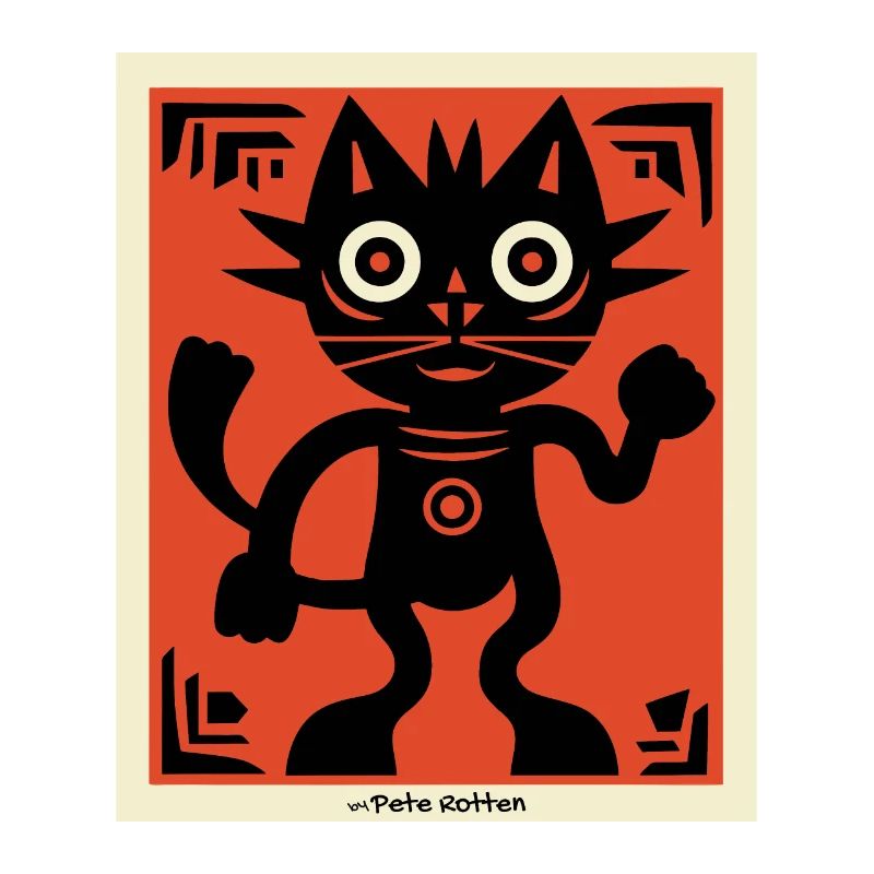 Moderne Kunst Katze