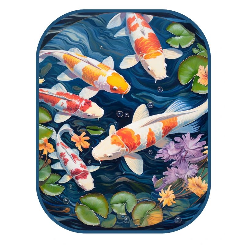 Koi-Teich-Abenteuer mit Hamster-T-Shirt