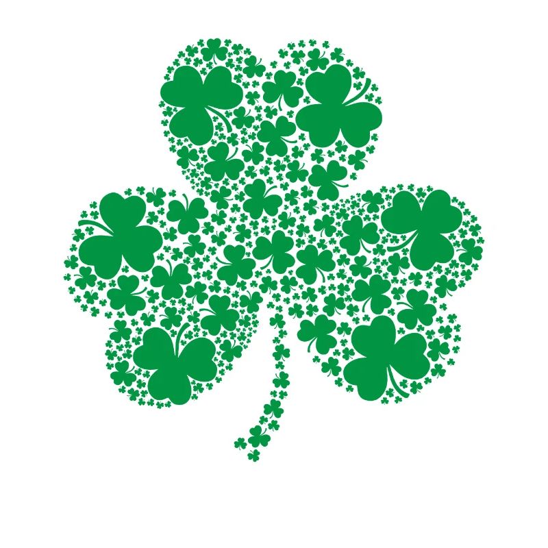 Blühendes Kleeblatt