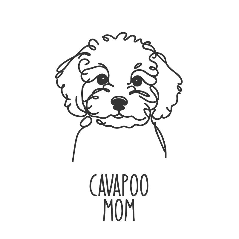 Maman au trait - Cavapoo
