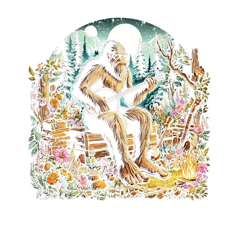 Bigfoot mit Gitarre