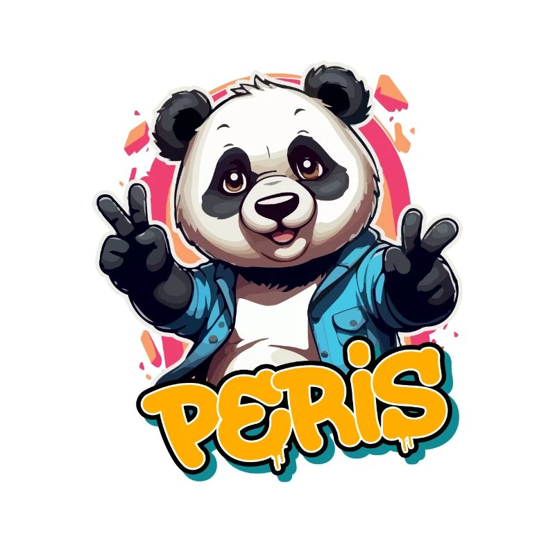 PERIS - Beau nom de garçon avec Cool Panda