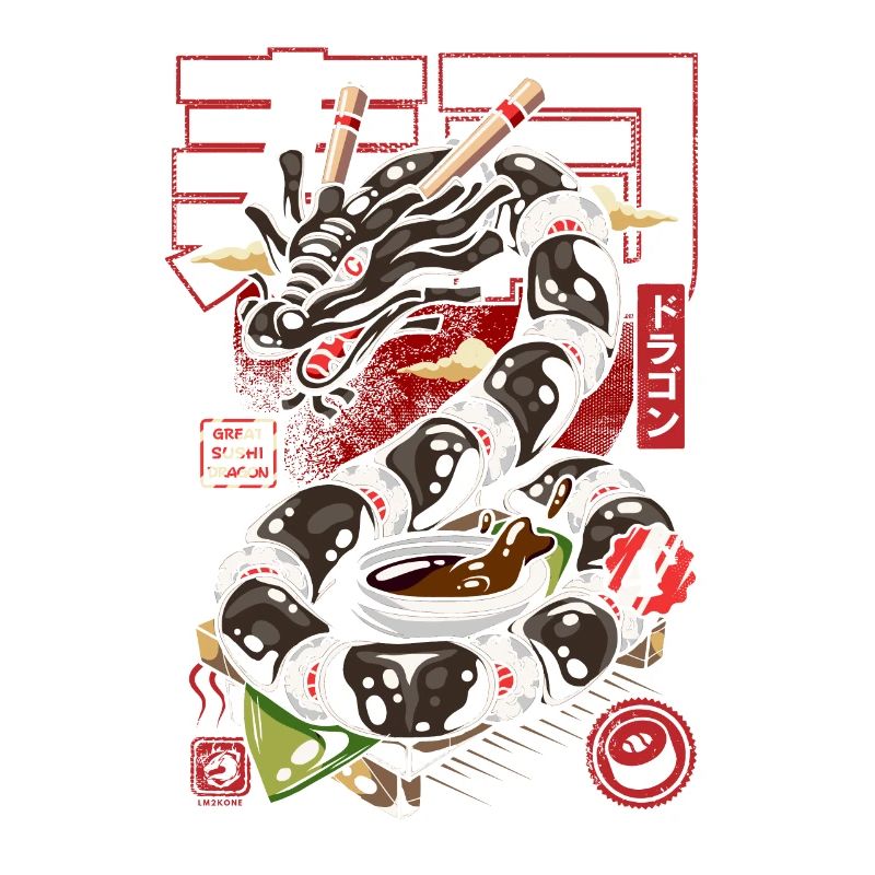 Japan Großer Sushi-Drache