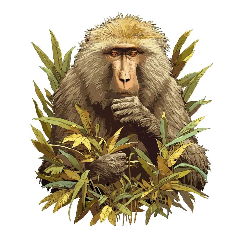 Baboon Paviane Pavian