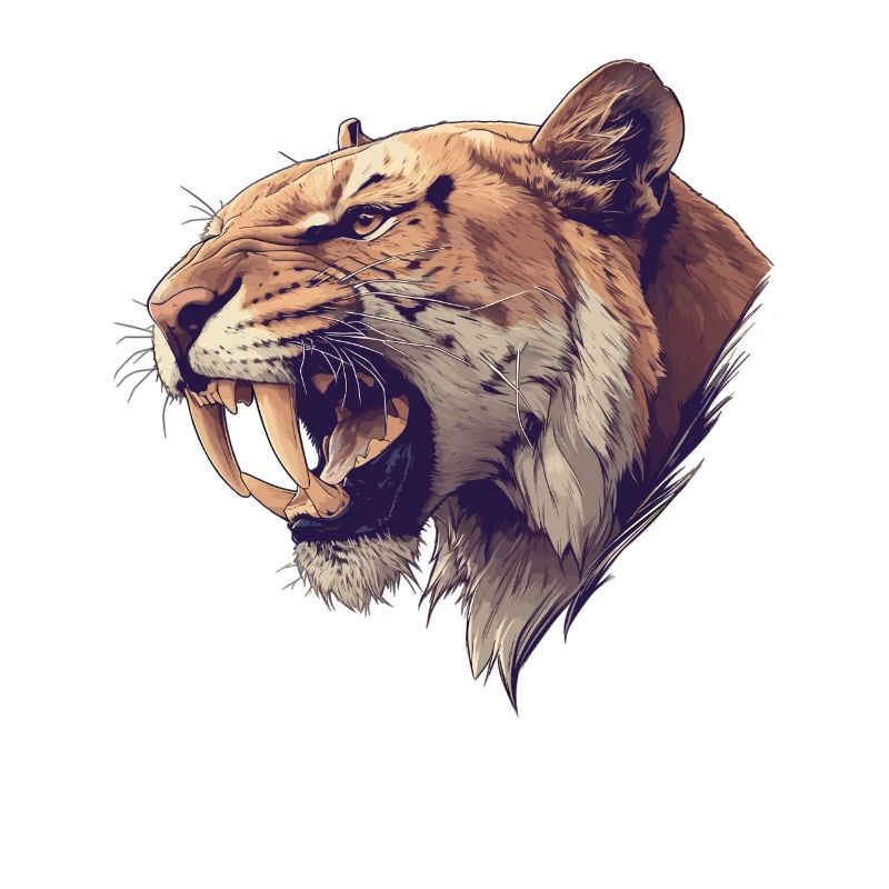Saber-Toothed Tiger Säbelzahntiger