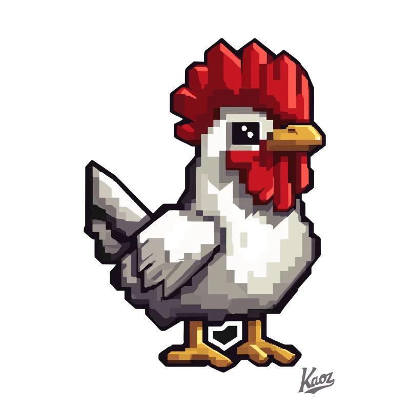 Bauernhof-Huhn und Hahn
