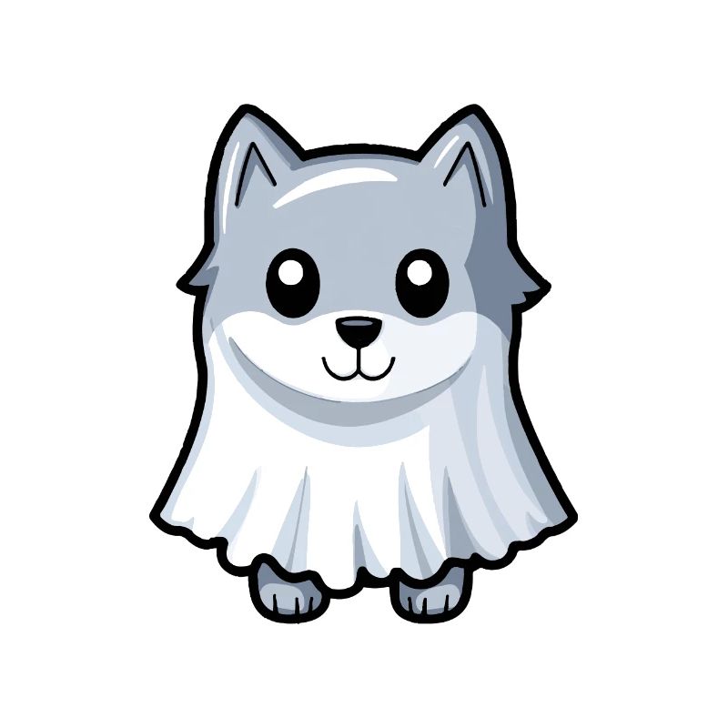 Wolf Halloween Comic Geist