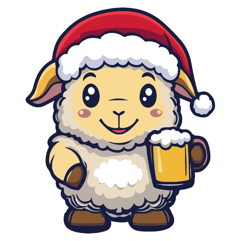 Schaf Weihnachten Bier