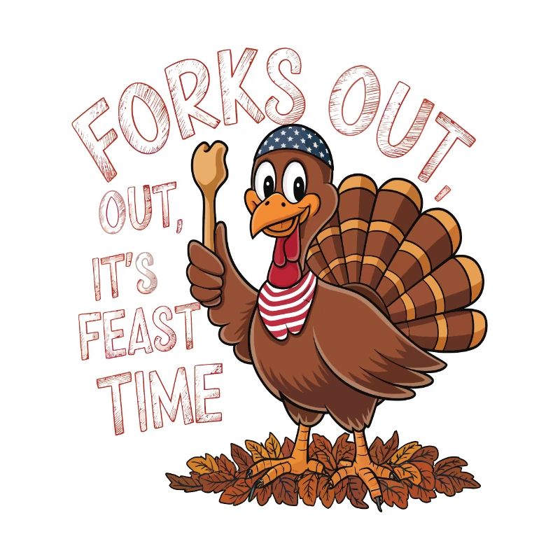 Lustiger Thanksgiving Truthahn