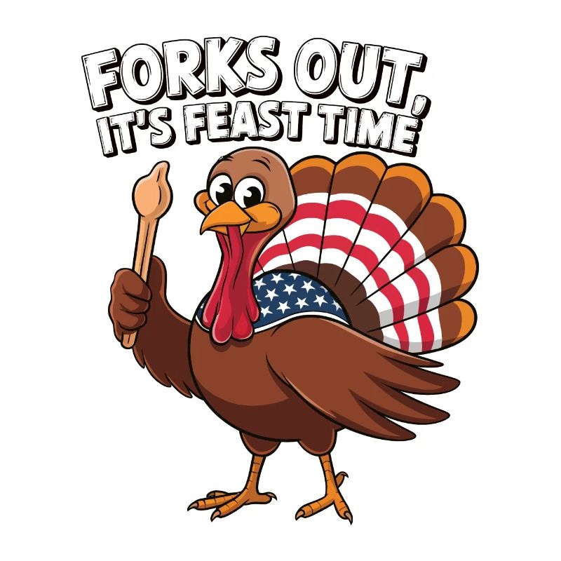 Lustiger Thanksgiving Truthahn