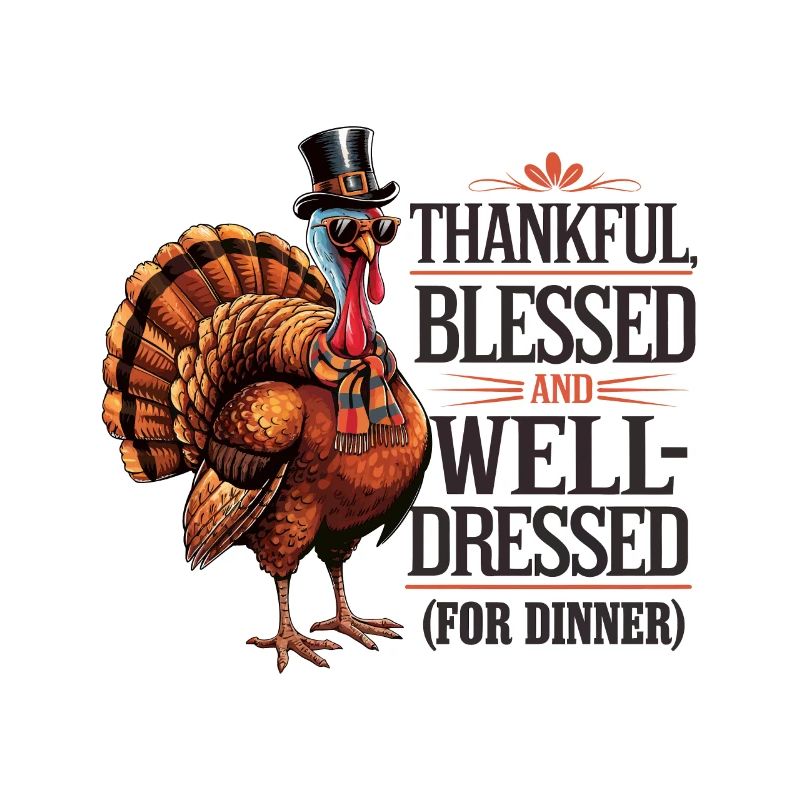 Lustiger Thanksgiving Truthahn