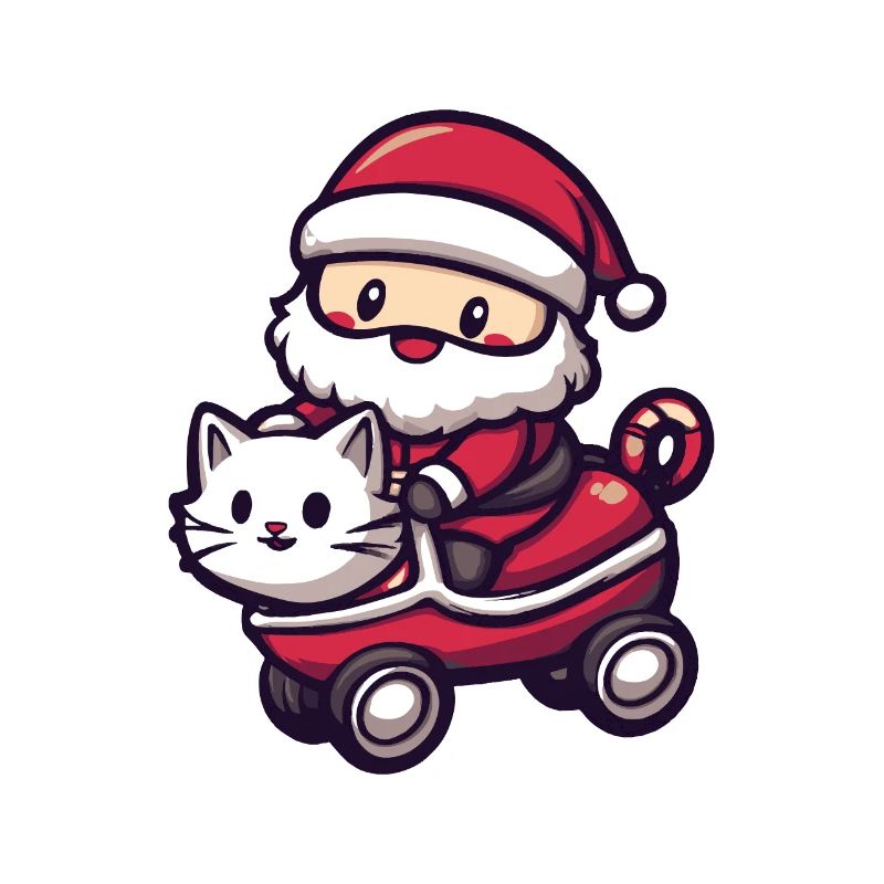 Katze Weihnachtsmann