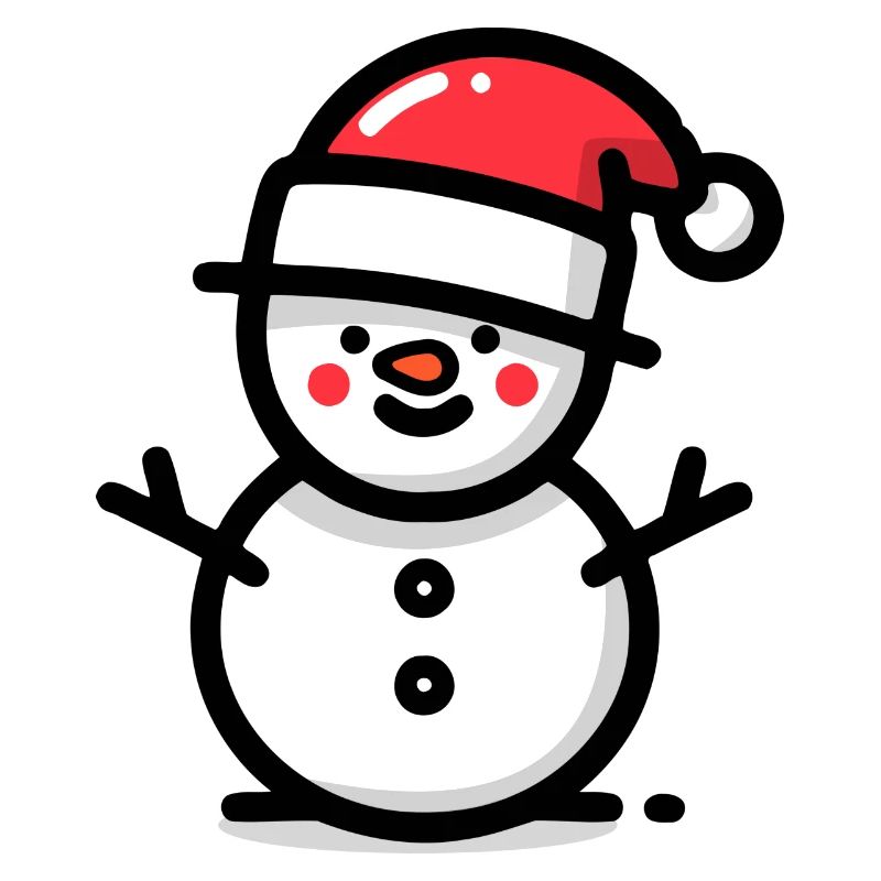 Weihnachtlicher Schneemann